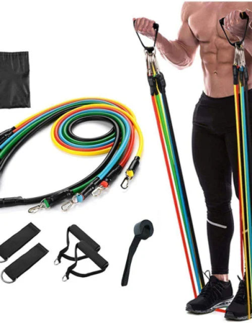 11 Pcs Resistance Band Set For Men & Women