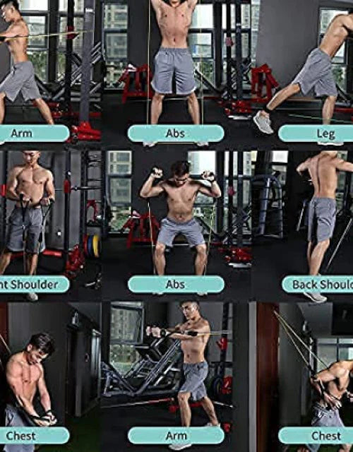 11 Pcs Resistance Band Set For Men & Women